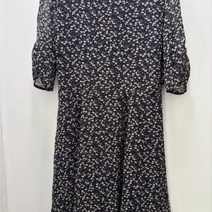 Bohme Navy Ditsy Floral Dress